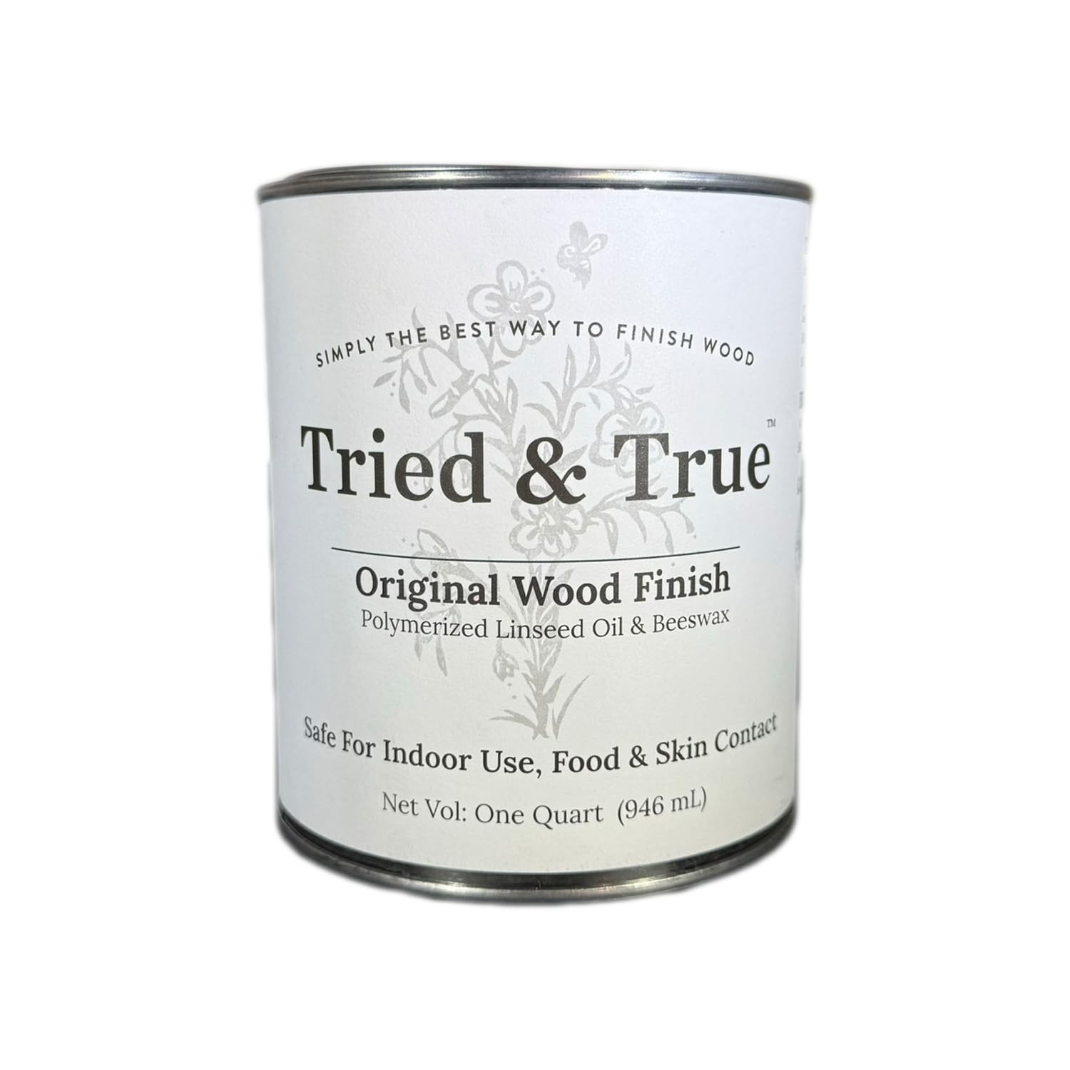 Tried & True Original Wood Finish, Quart – Linseed Oil & Beeswax Blend, Ideal…