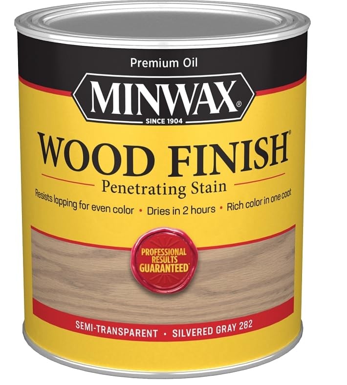 Minwax Wood Finish Quart Silvered Gray Stain For Unfinished Furniture And Floors