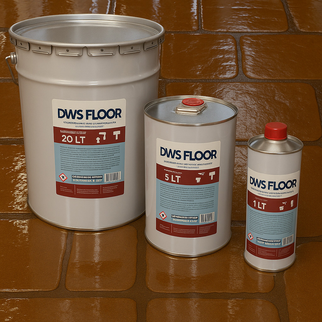 DWS FLOOR Professional Clear Resin for Concrete & Dustproof Printing Glossy