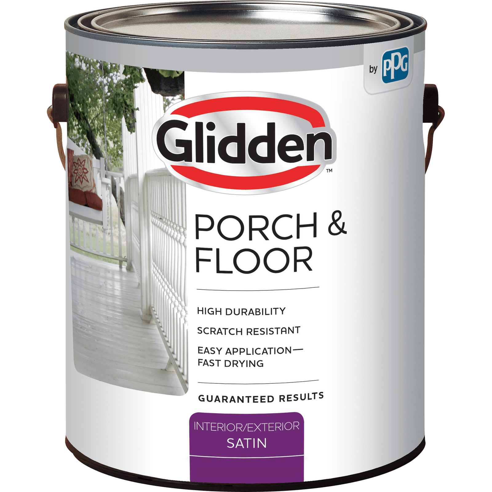 Glidden Porch & Floor 1 Gal Whirlwind Satin Int/Ext Paint with Primer