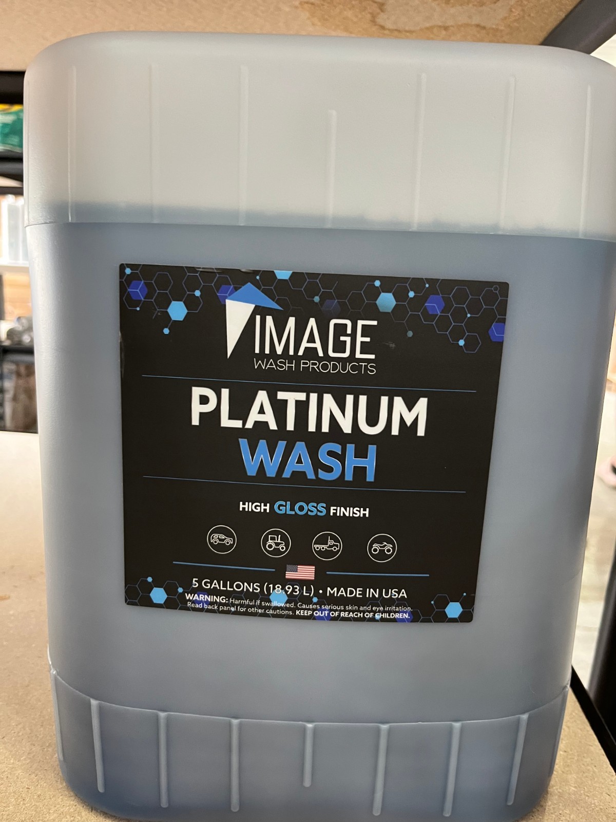 Image Platinum Wash High Gloss Finish 5 Gallon (18.93 L)