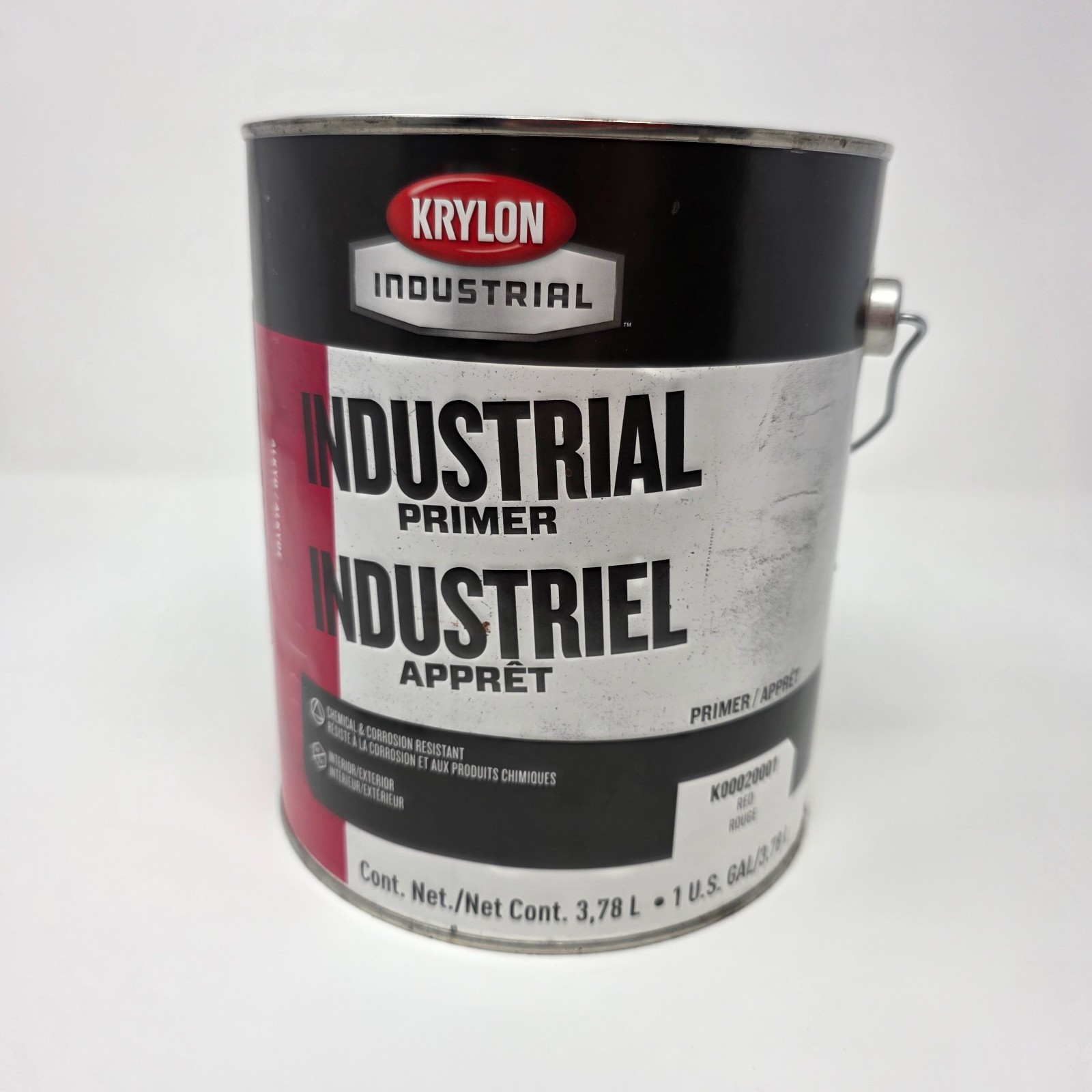 KRYLON K00020001 Industrial Primer Gallon Red Chemical and Corrosion Resistant