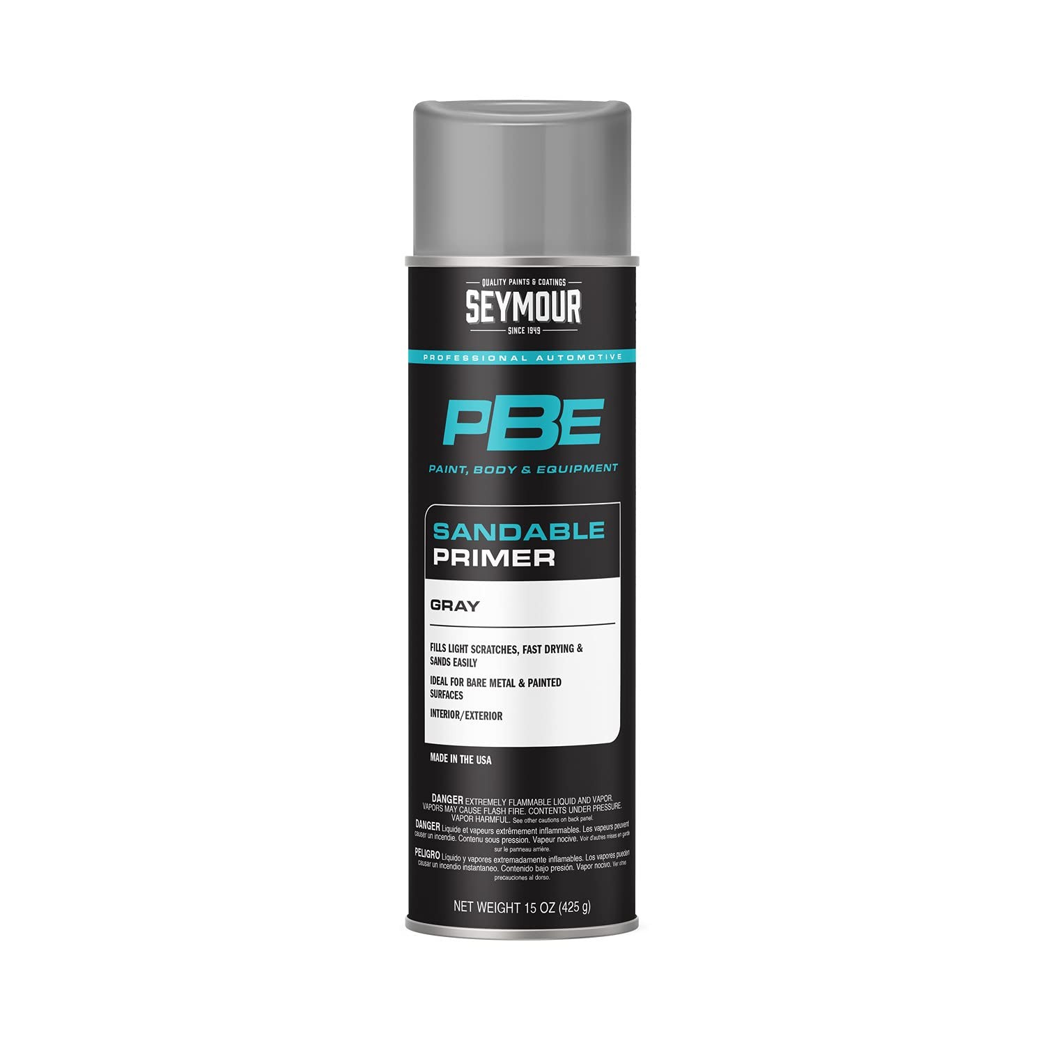 Professional Grade 15 Ounce Sandable Gray Primer for Metal Heat Resistant VOC…