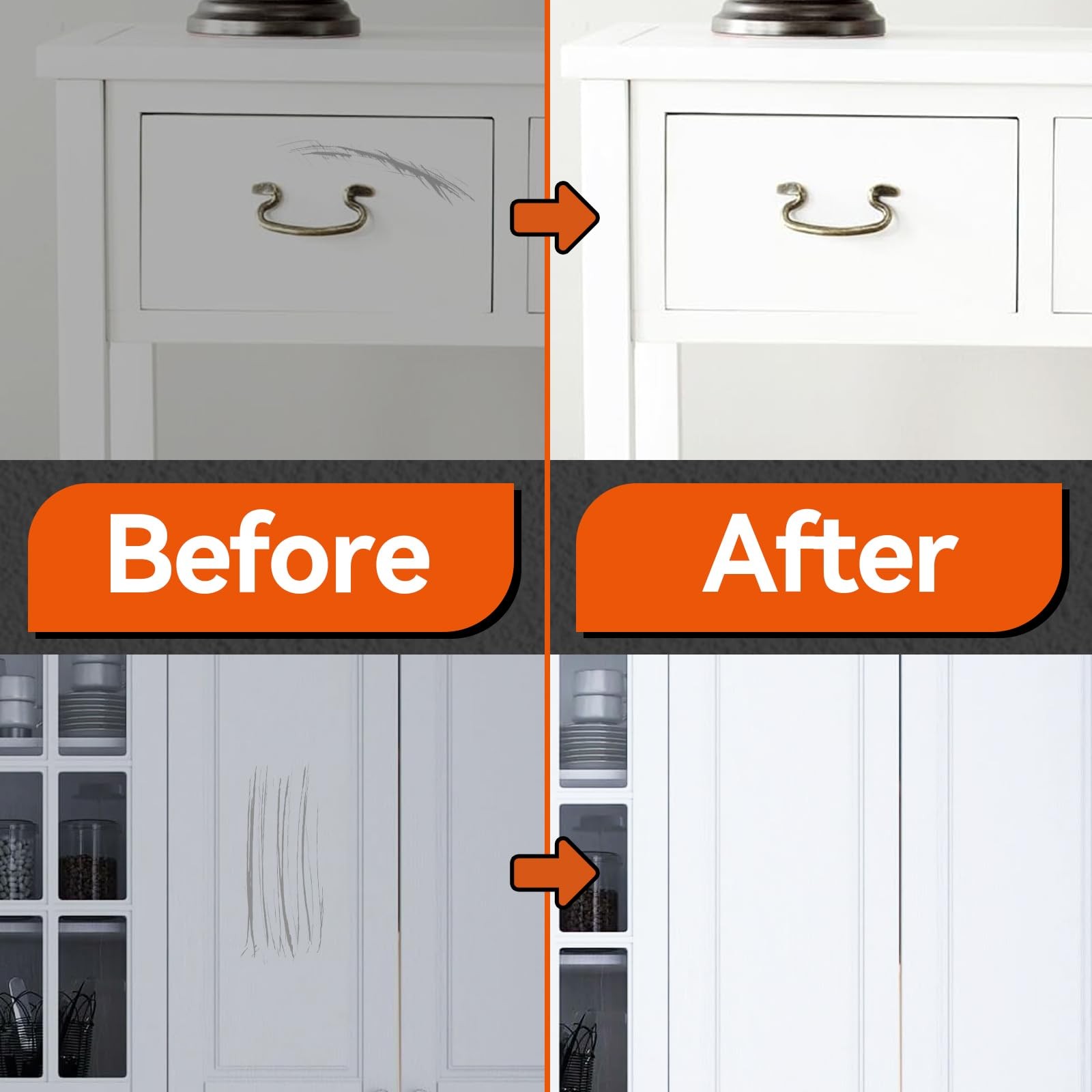 White Touch Up Paint, Appliance Kitchen Cabinet Bathtub Paints for Wall, 30ML…