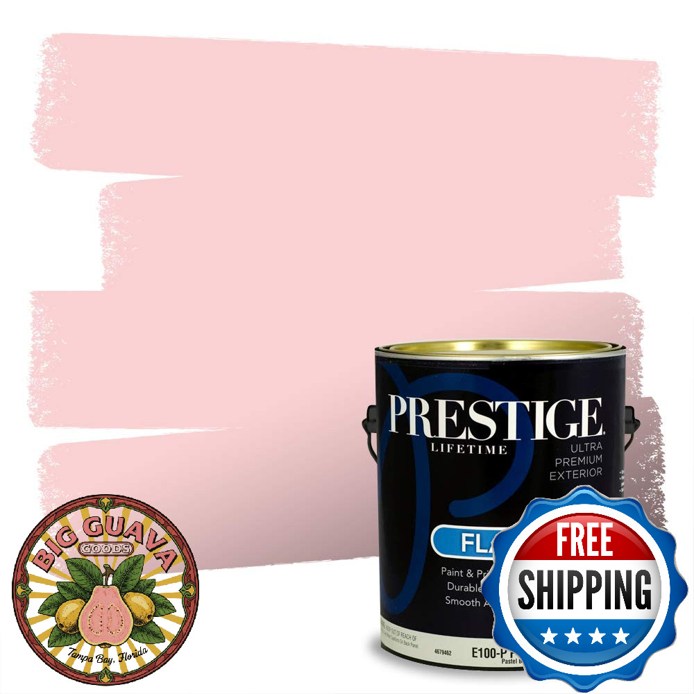 Prestige Exterior Paint Primer In One 1-Gallon Flat Match Benjamin Moore Cats Me