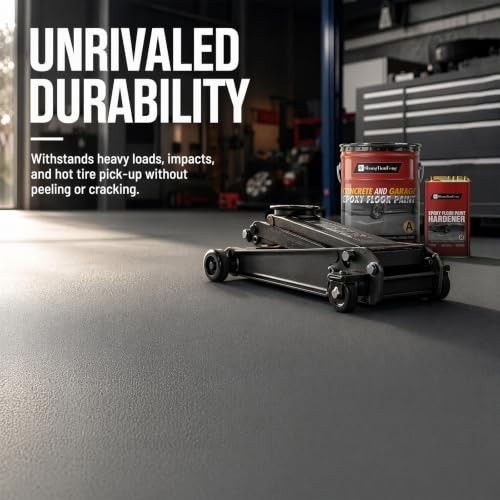 Epoxy Floor Paint Kit High-Gloss Silver Gray 4 Gallon Covers 800 Sq Ft