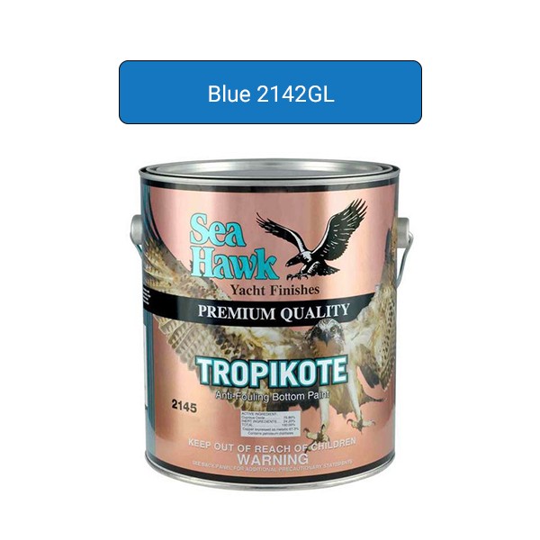 Sea Hawk Tropikote Blue Antifouling Bottom Paint Gallon 2142GL
