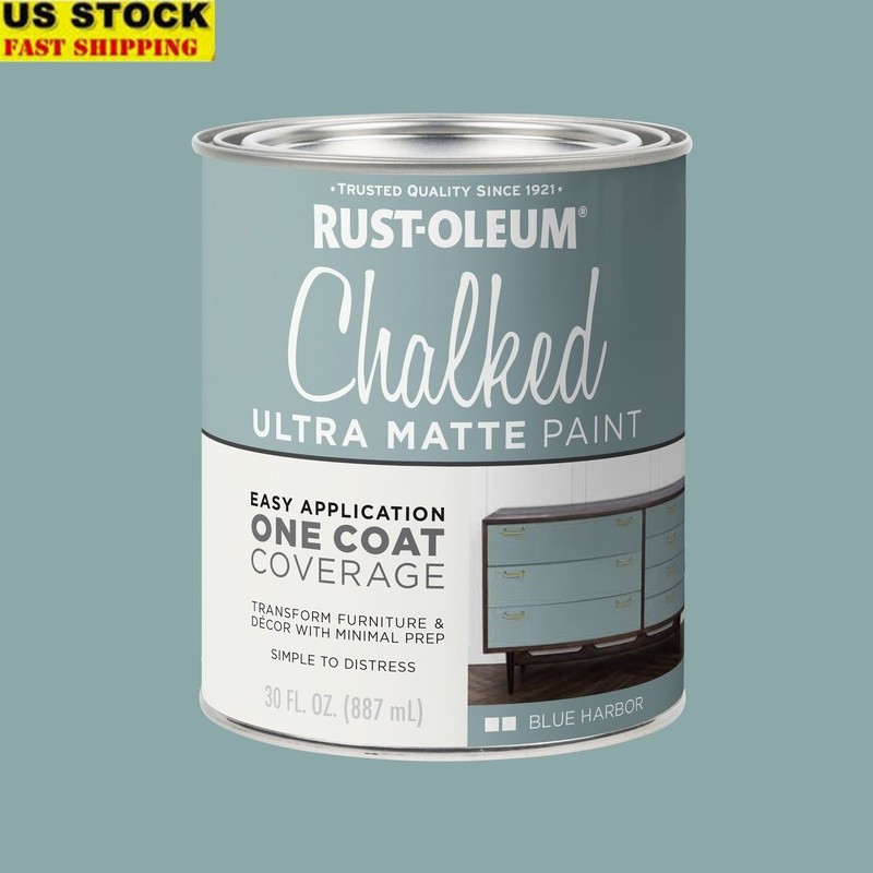 Ultra Matte Chalked Paint Multi-Surface Easy Apply Distressed Low Odor 1qt New