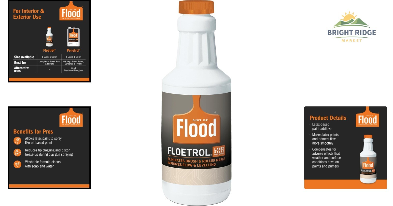Latex Paint Additive for Improved Flow and Reduced Brush Marks – 1 Quart