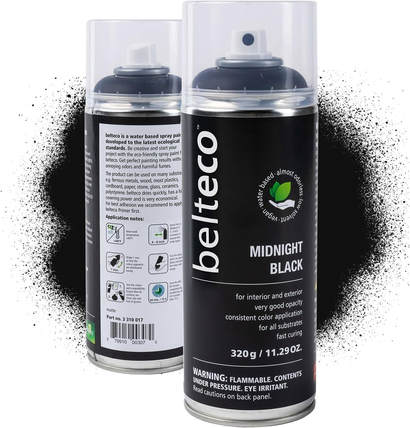 Quality Black Matte Spray Paint – Eco-Friendly, & Odorless Formula