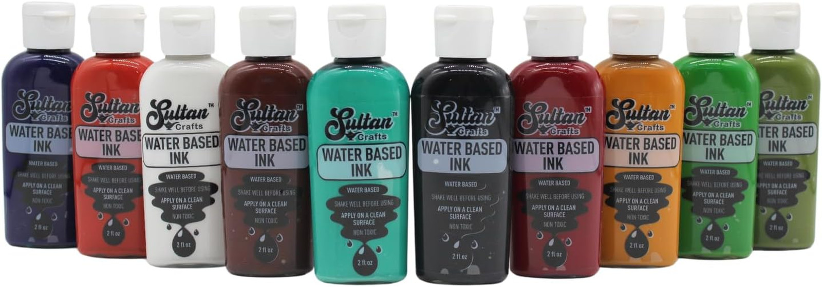 10-Piece Water-Based Kit – Vibrant Semi-Translucent Colors for Wood and Artisti