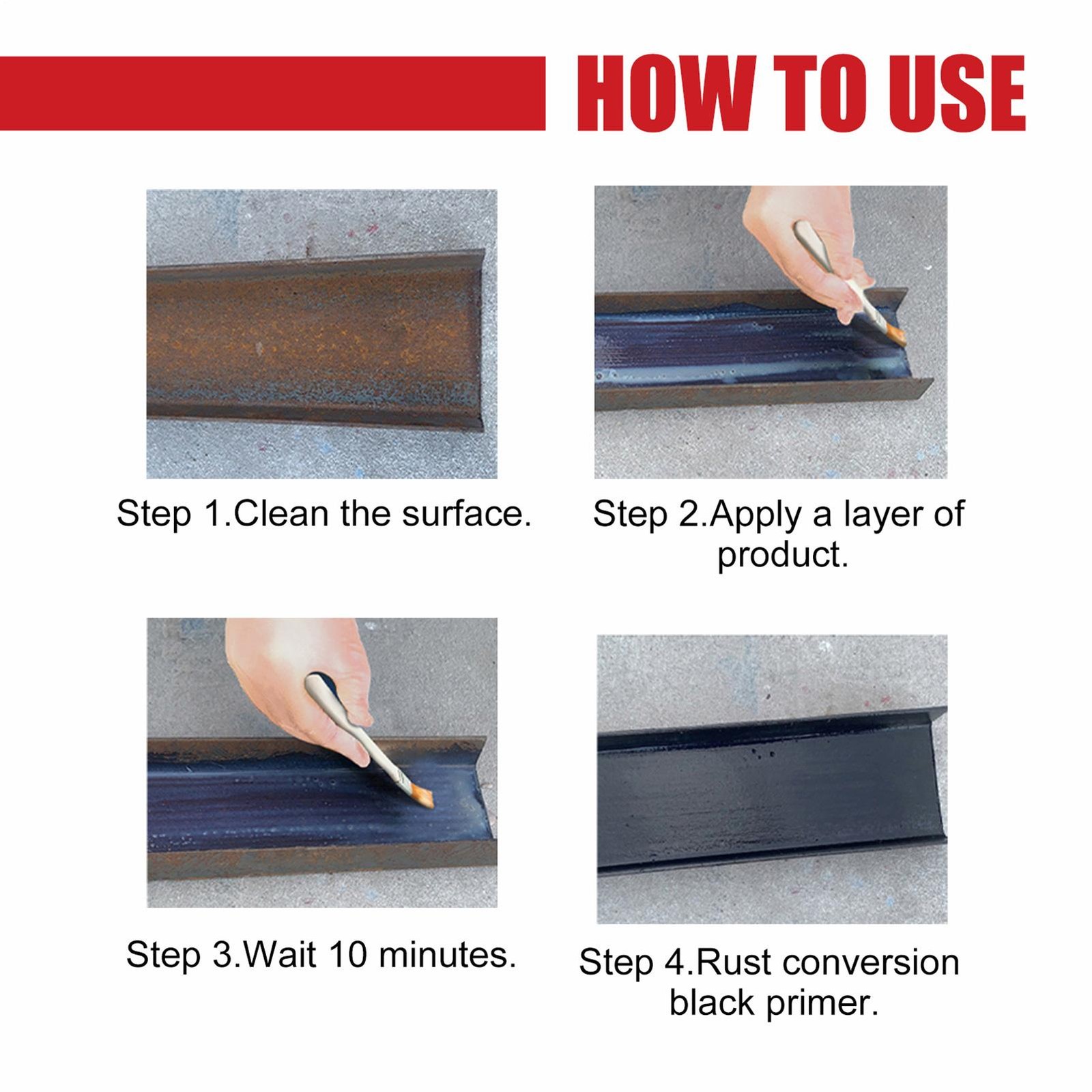 Rust Converter for Metal 100ml Rust Remover Multifunctional Rust Reformer Spray