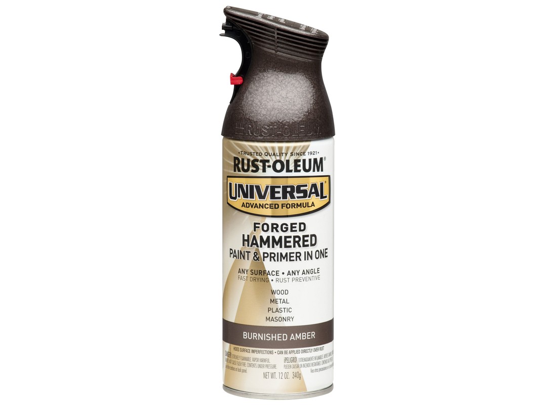 UNIVERSAL Spray Paint, Gloss, Burnished Amber, 12 oz, Aerosol Can
