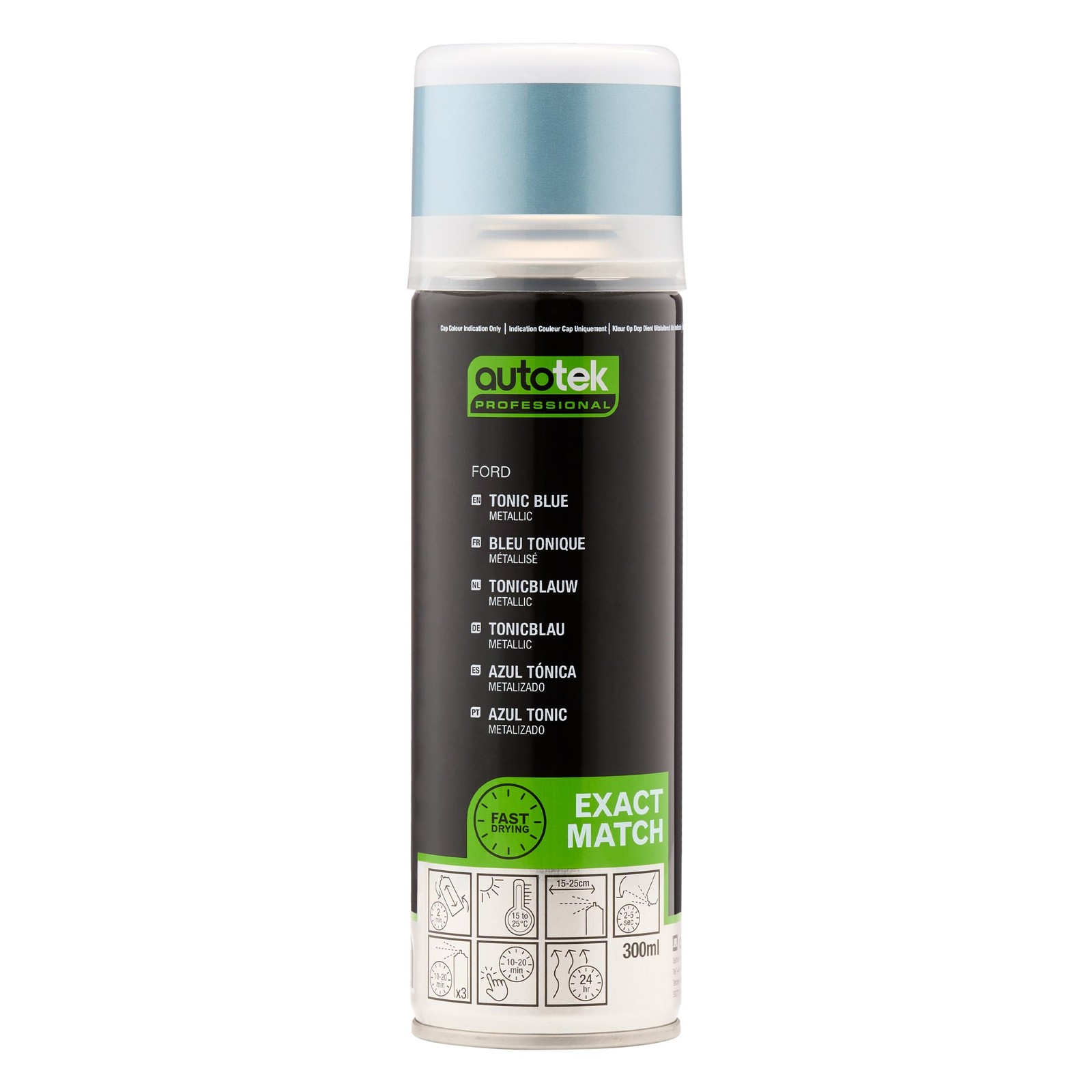 Professional Exact Match Car Spray Paint, Ford Tonic Blue Metallic Aerosol Sp…
