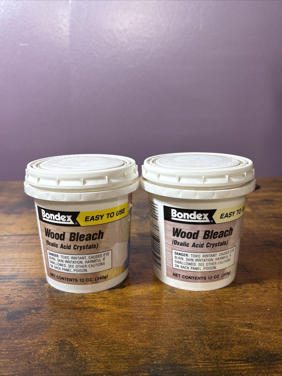 Bondex Wood Bleach Bleaches Uncoated Wood Removes Stains 12 oz Lot Of 2