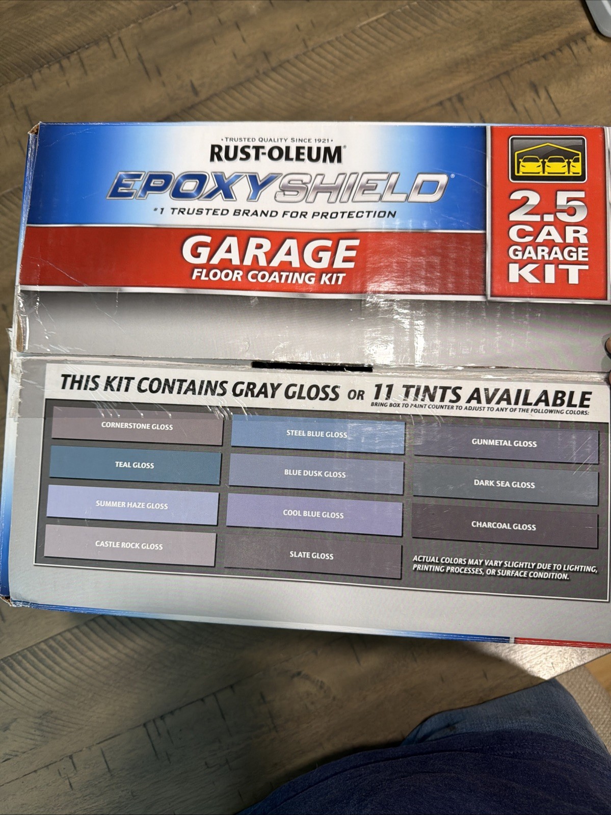 Rust Oleum Epoxyshield Garage Floor Coating Kit 2.5 Car Garage Kit (Gray Gloss)