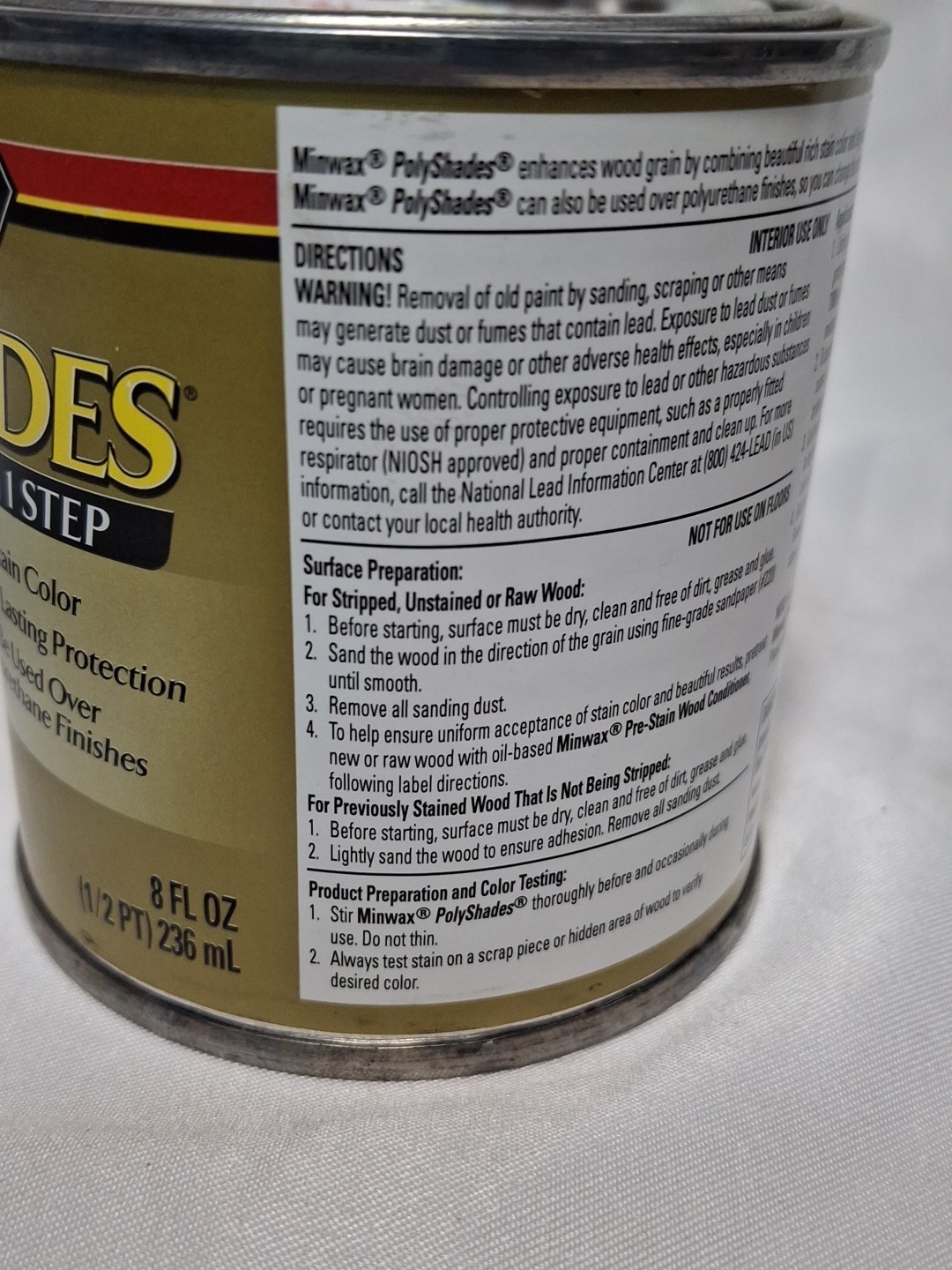 Minwax PolyShades Honey Pine Stain and Polyurethane 1/2 Pint Wood Finish