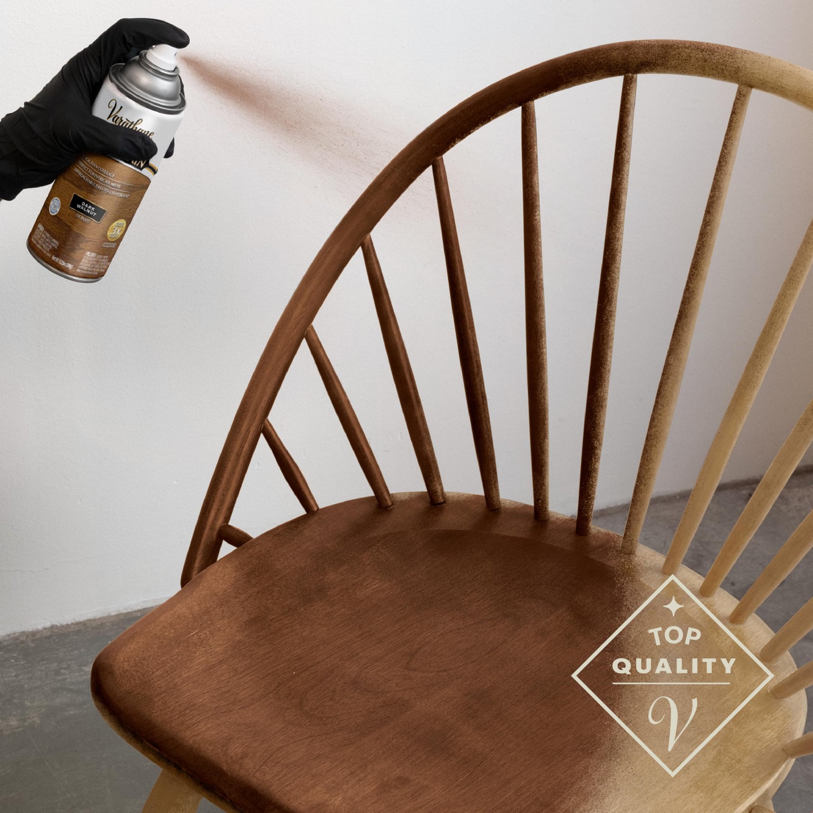 Premium Fast Dry Wood Stain Spray | 1 Hour Dry Time | 1 Coat Color | Interior…
