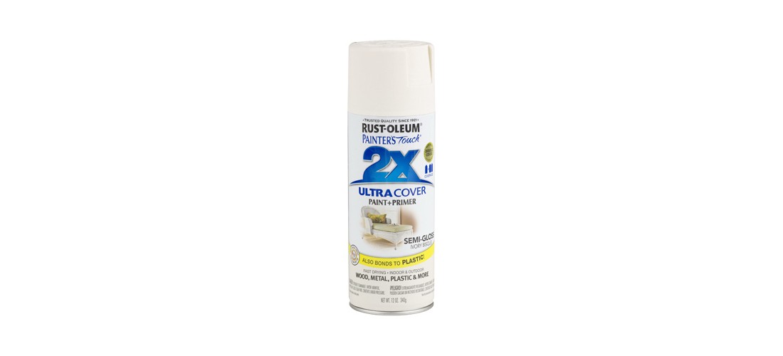 PAINTER’S Touch Semi-Gloss Spray Paint, Semi-Gloss, Ivory Bisque, 12 oz, Aerosol