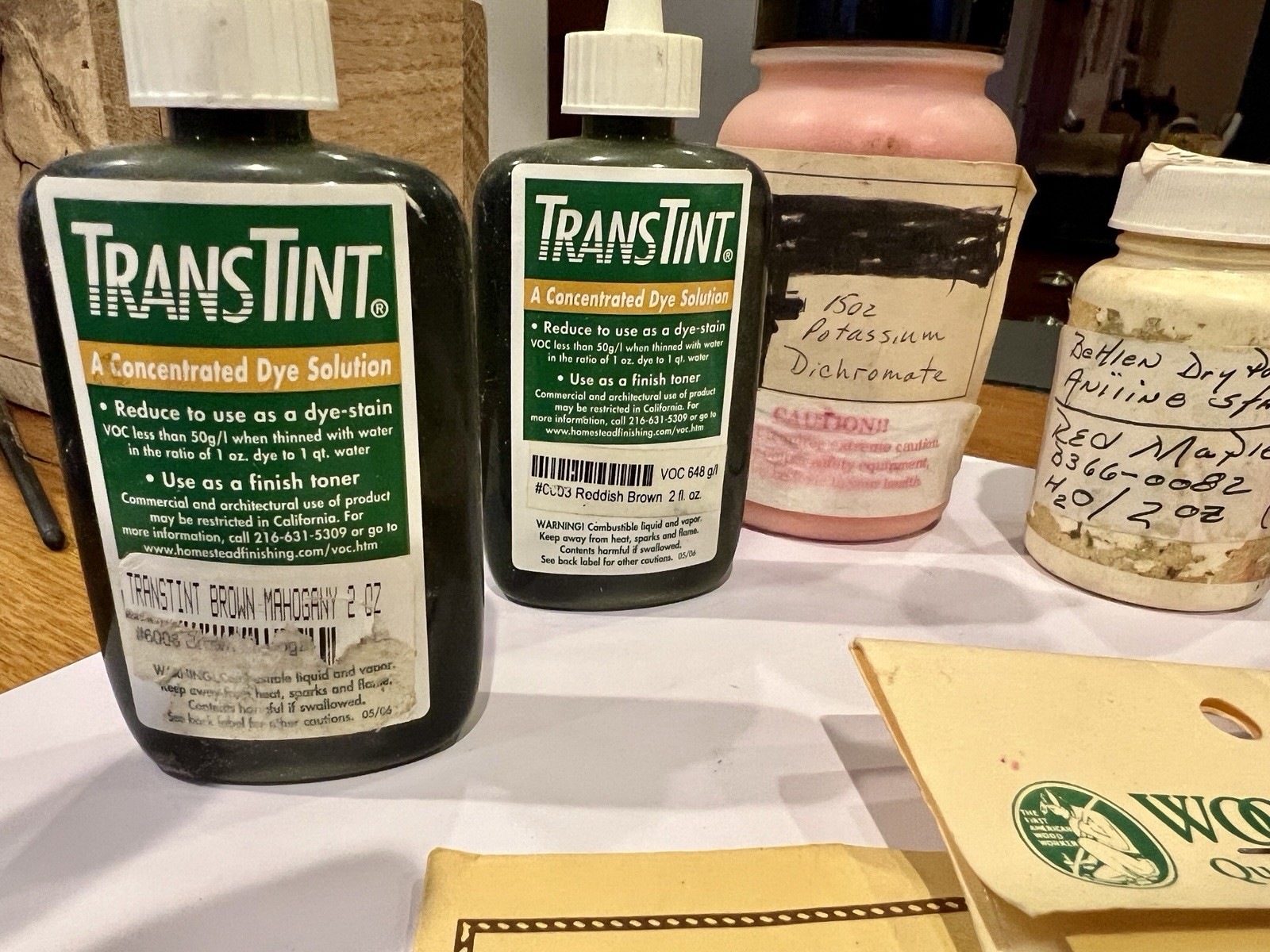 TransTint Aniline Trans Fast Lockwood Dry Stain Wood Water Soluble Powder