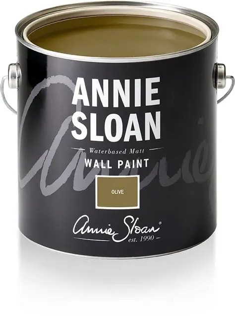 1 Gallon Annie Sloan Water Based Matte Wall Paint Olive Green Khaki NEW