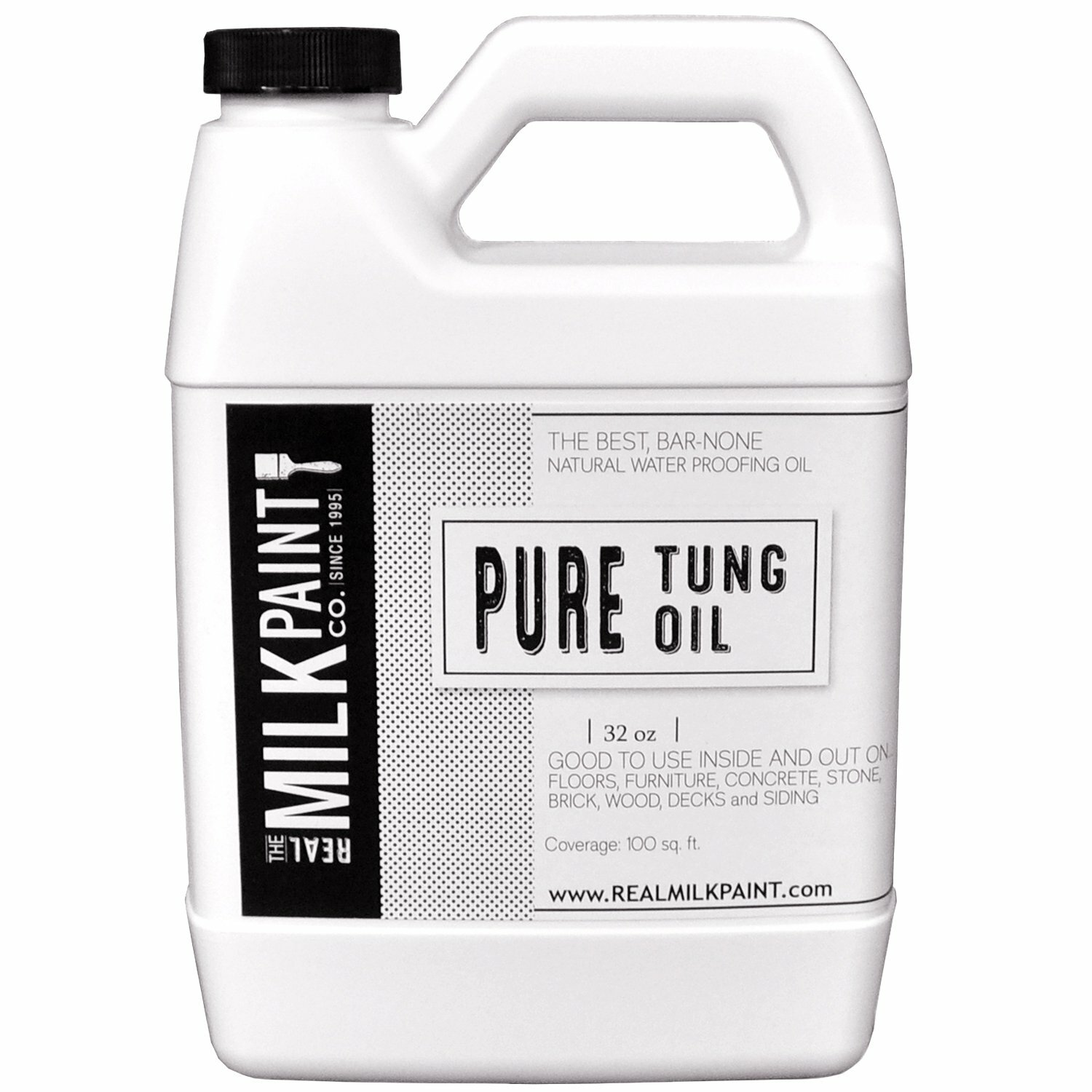 Pure Tung Oil 32oz Forms Flexible Waterproof Finish Zero VOCs
