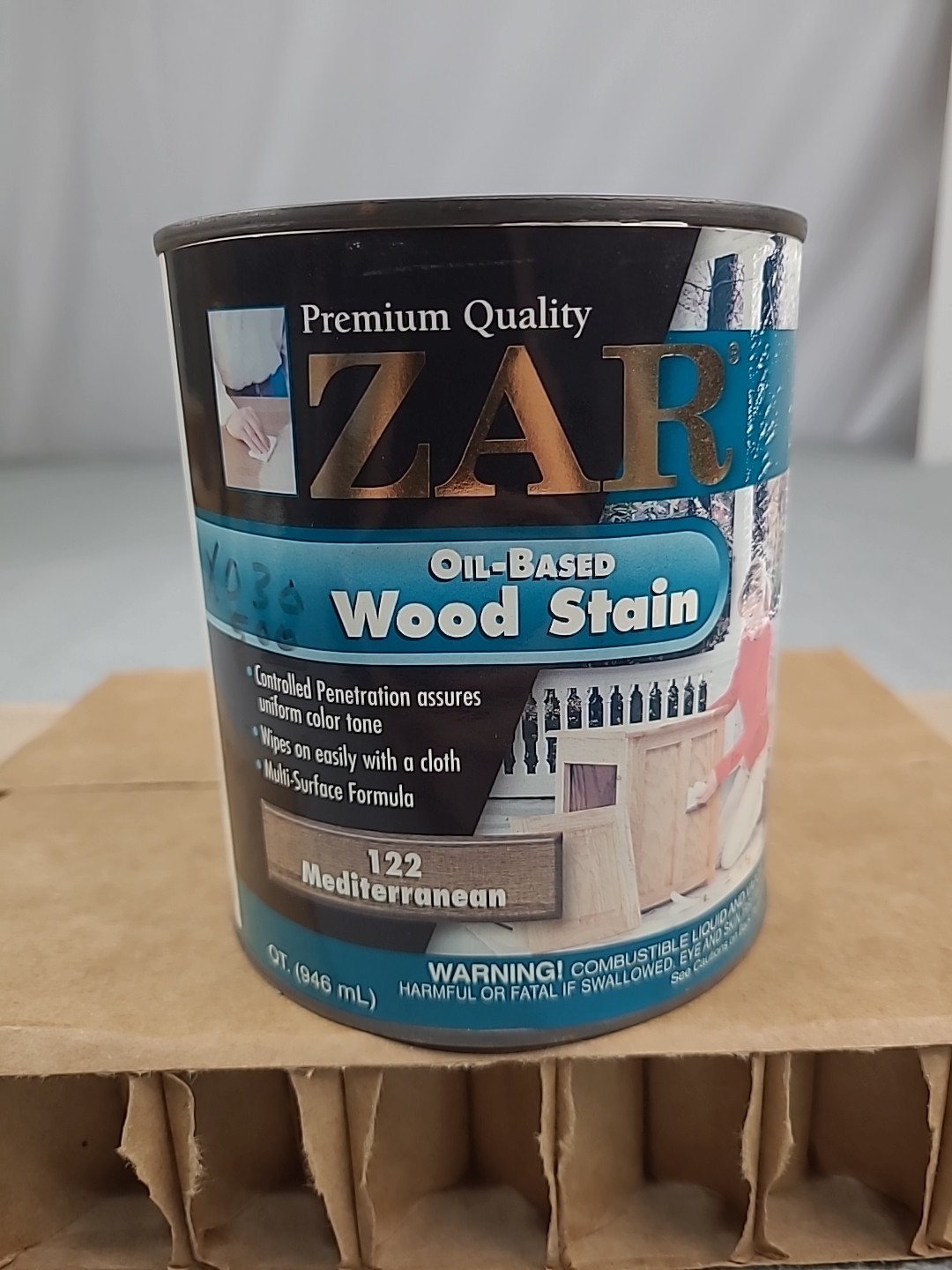 READ 1x Zar Oil Based Stain 122 Mediterranean Quart