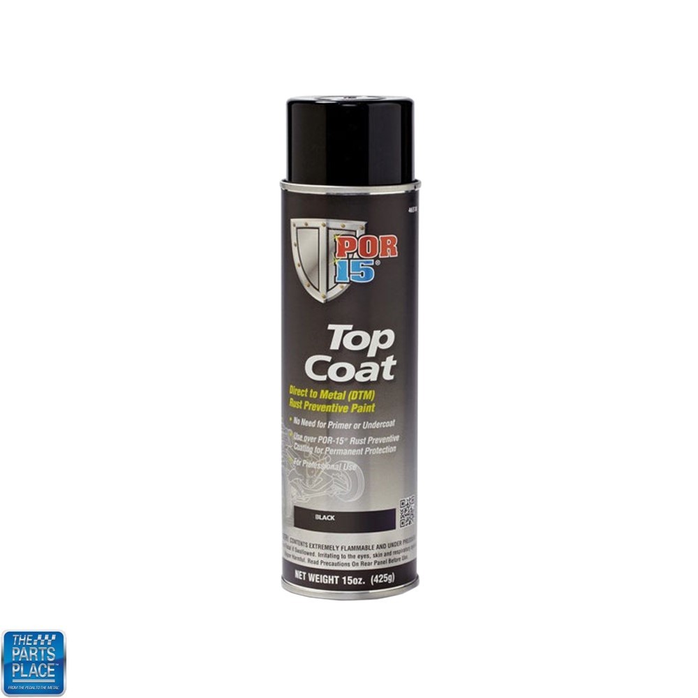 POR-15 POR 15 Top Coat Chassis Black Aerosol / Spray Can Paint Direct to Metal