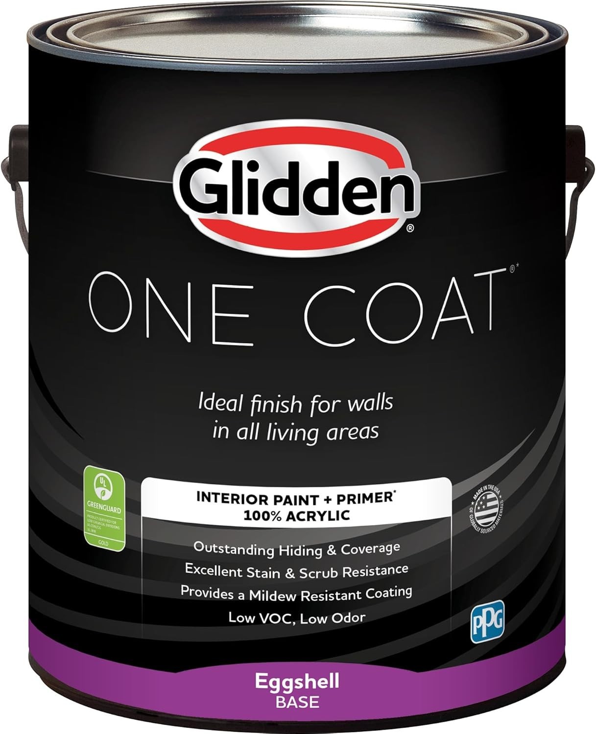 Durable Black Magic Eggshell Paint 1 Gal Acrylic Primer