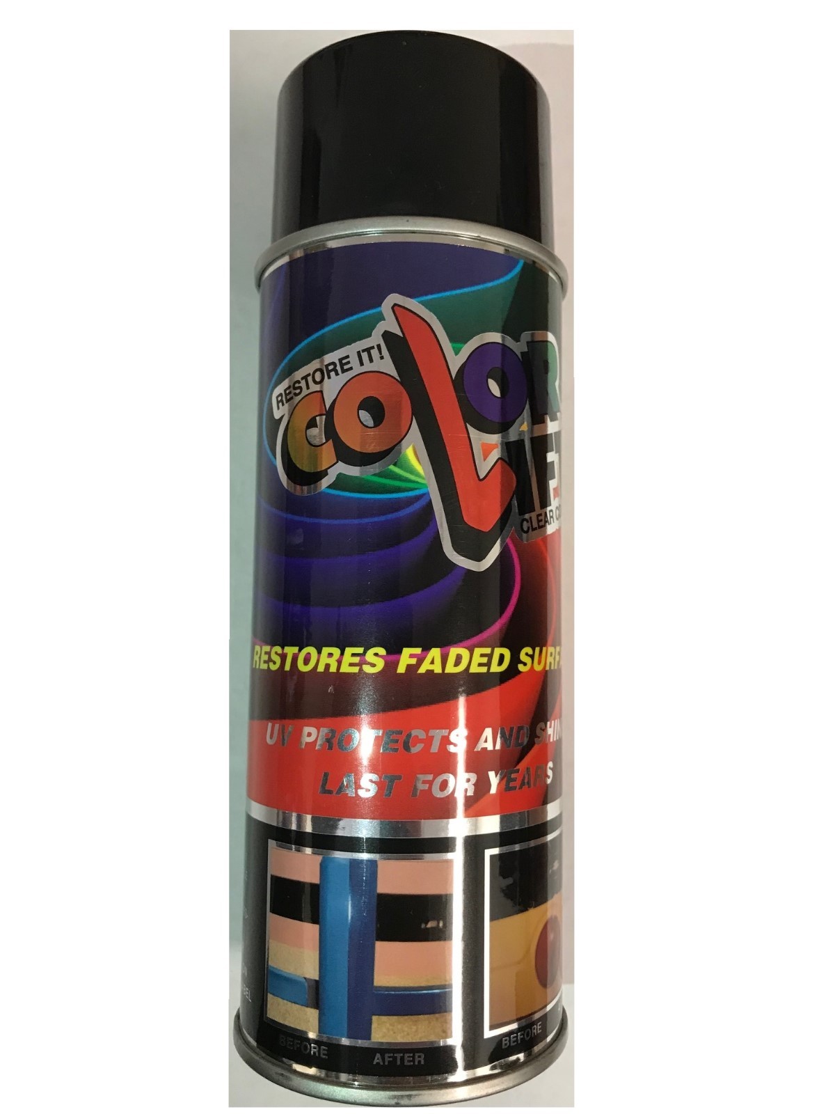 16 OZ ACRYLIC SPRAY, RESTORE IT! COLOR LIFT CLEAR COAT RESTORES FADED SURFACES