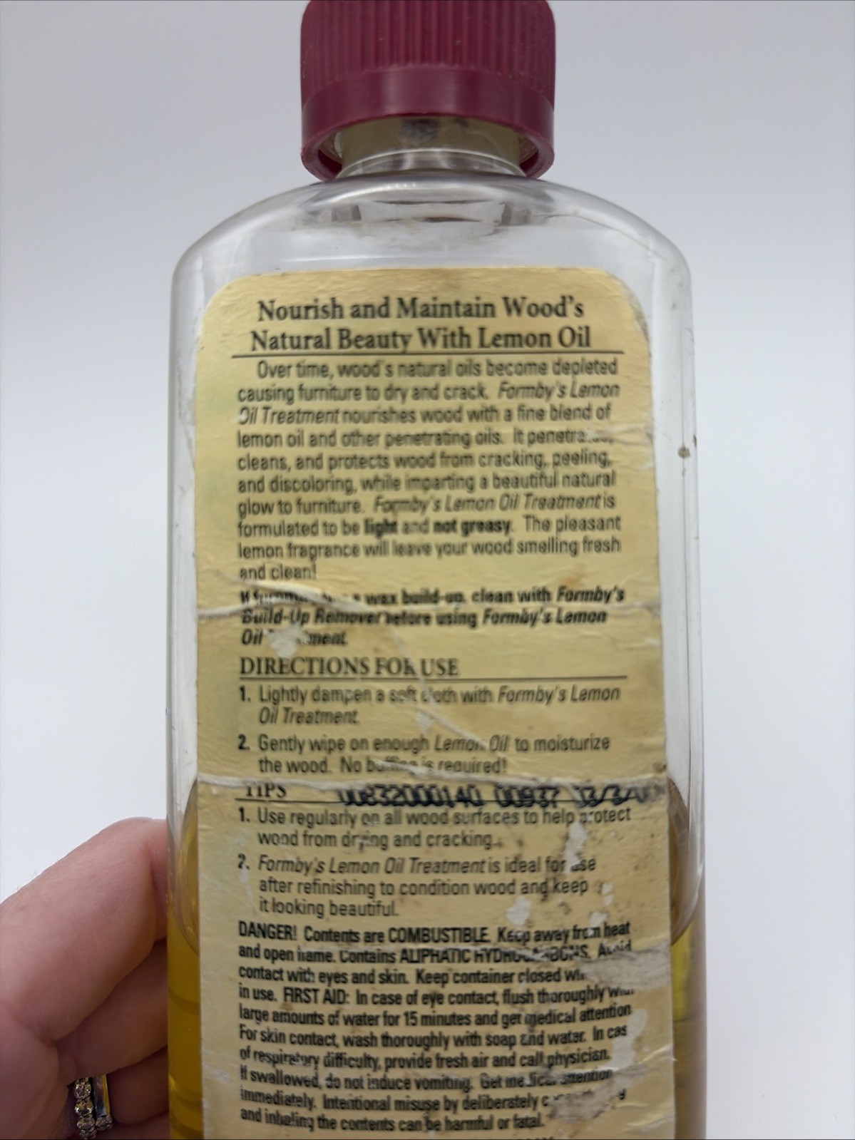 Formby’s Penetrating Lemon Oil Treatment 40% Full 8 oz Furniture Workshop
