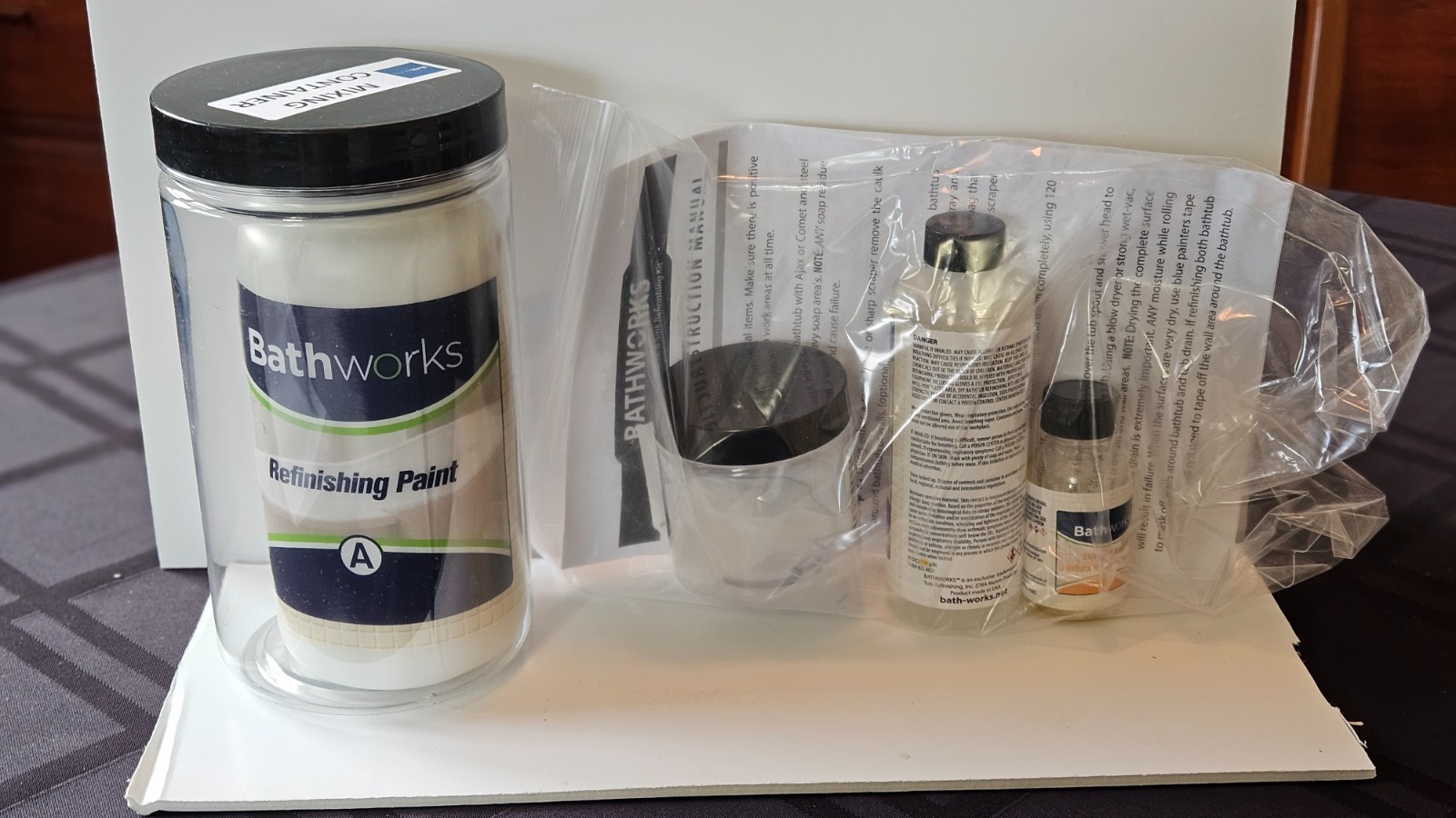 Bathworks Bathtub Refinishing Kit White Gloss
