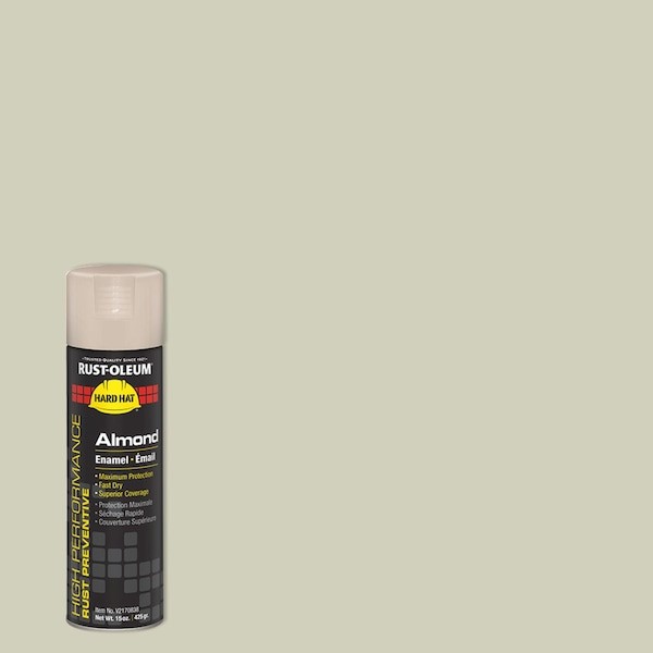 Rust-Oleum V2170838 Rust Preventative Spray Paint, Almond, Gloss, Solvent, 15 Oz