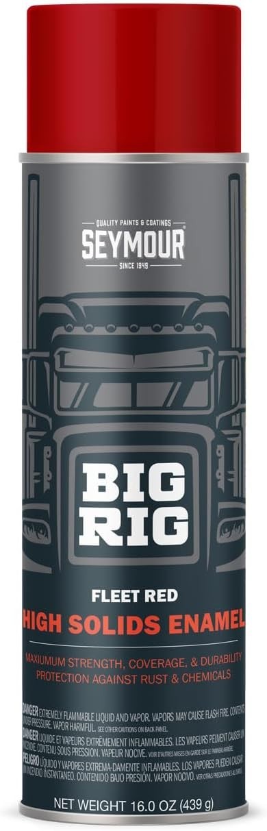 Big Rig Fleet Red Spray Paint, 16 oz – Rust & Heat Resistant Professional Coa…