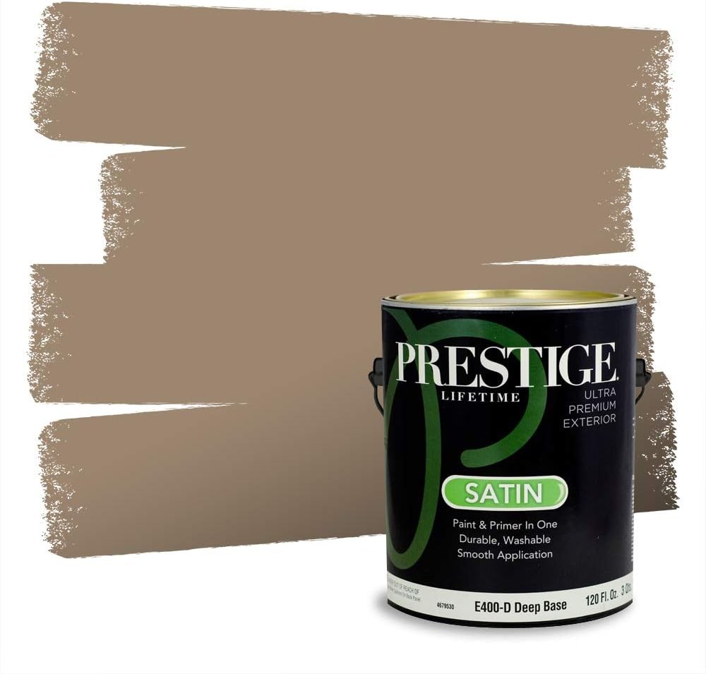 Exterior Paint & Primer In One, 100% Acrylic Latex, Satin, Low VOC