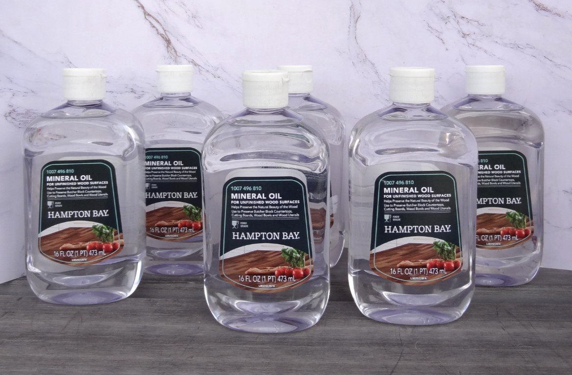 6~ Hampton Bay Mineral Oil 16 oz Butcher Block Cutting Boards & Unfinished Wood