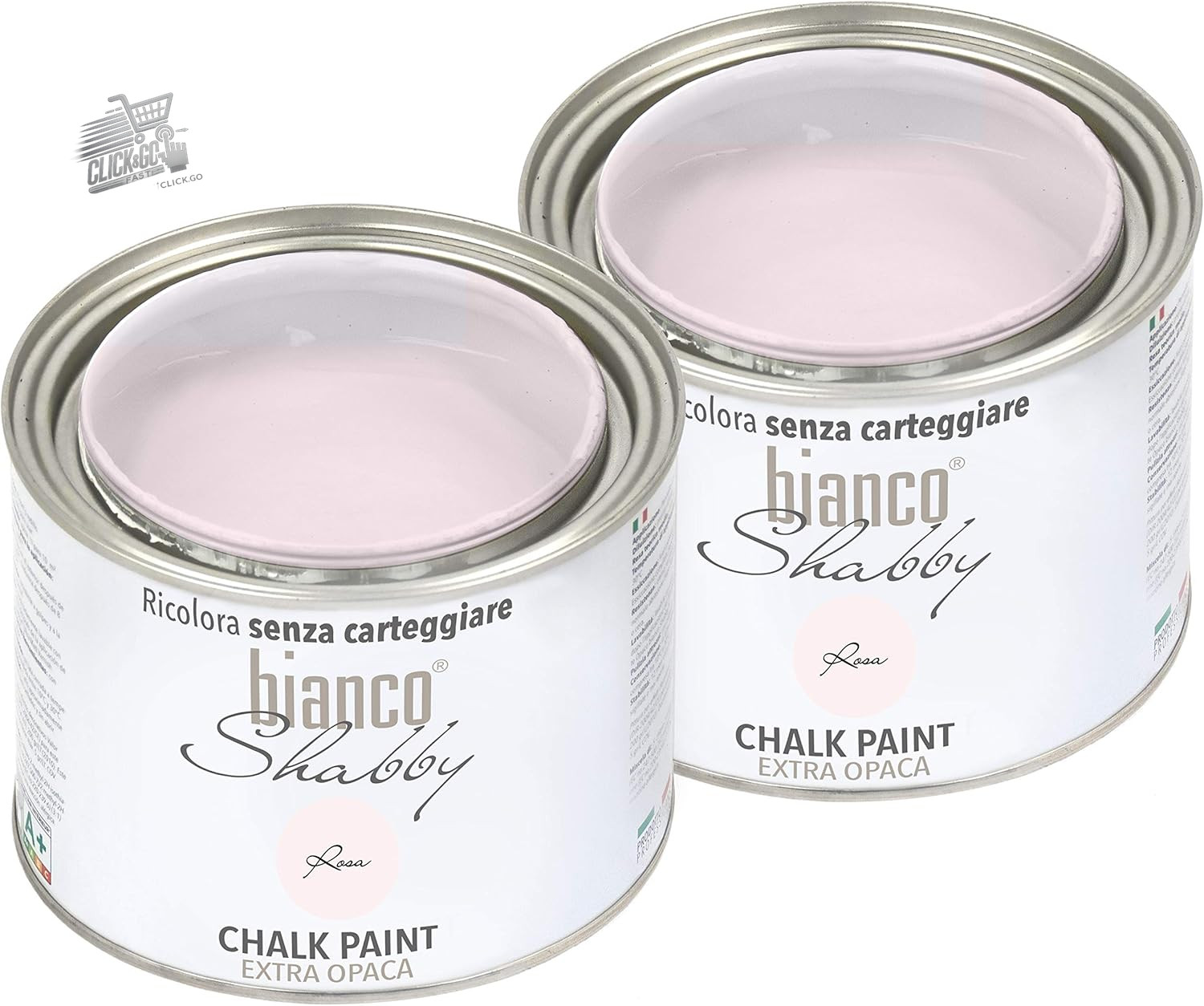 Chalk Paint Pink 1L (2x500ml) – Shabby Chic Paint Extra Matte Furniture and Walls