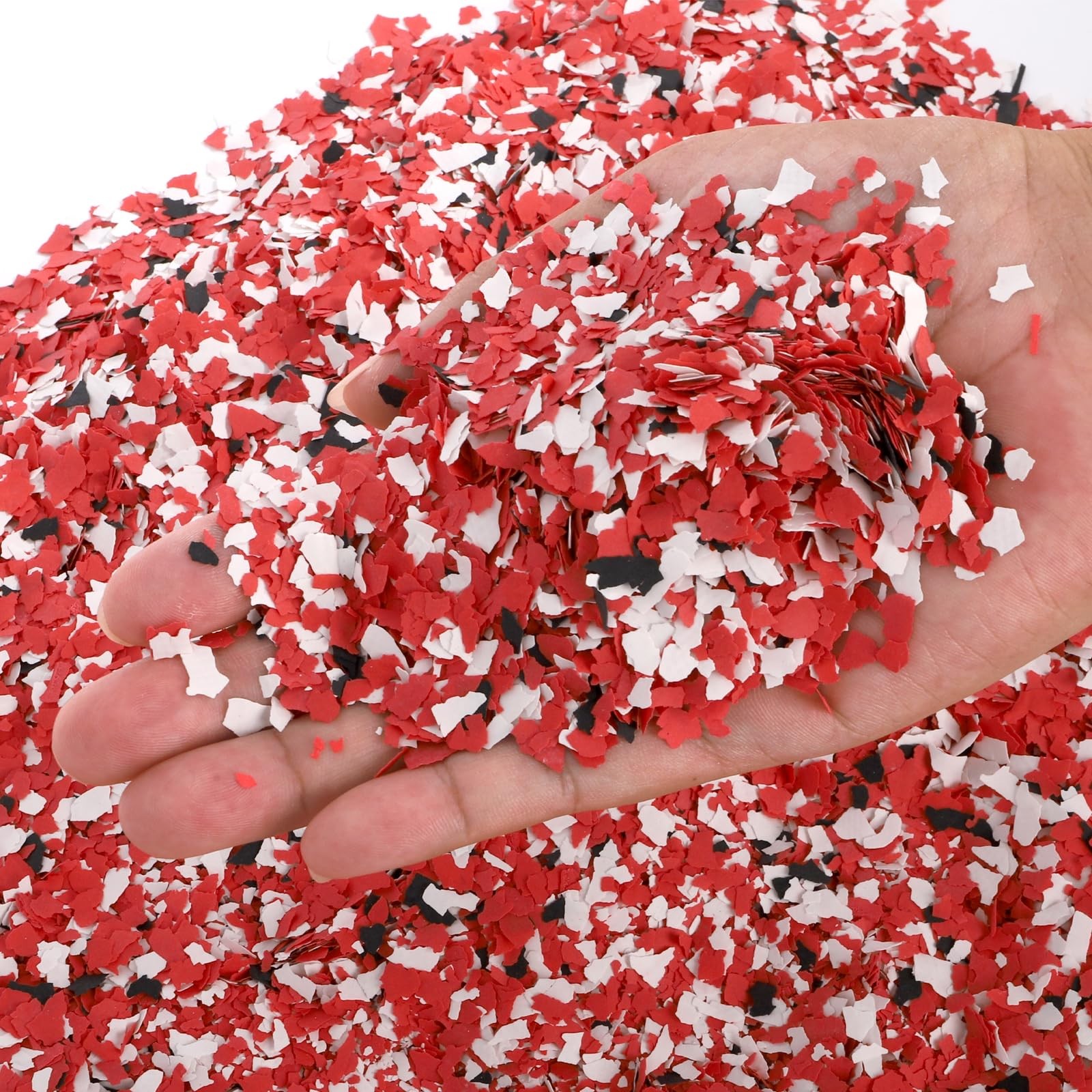 2 Kg/4.4 Lb Epoxy Flakes 1/4″, Blend Colors Decorative Chips, Garage Floor Ep…