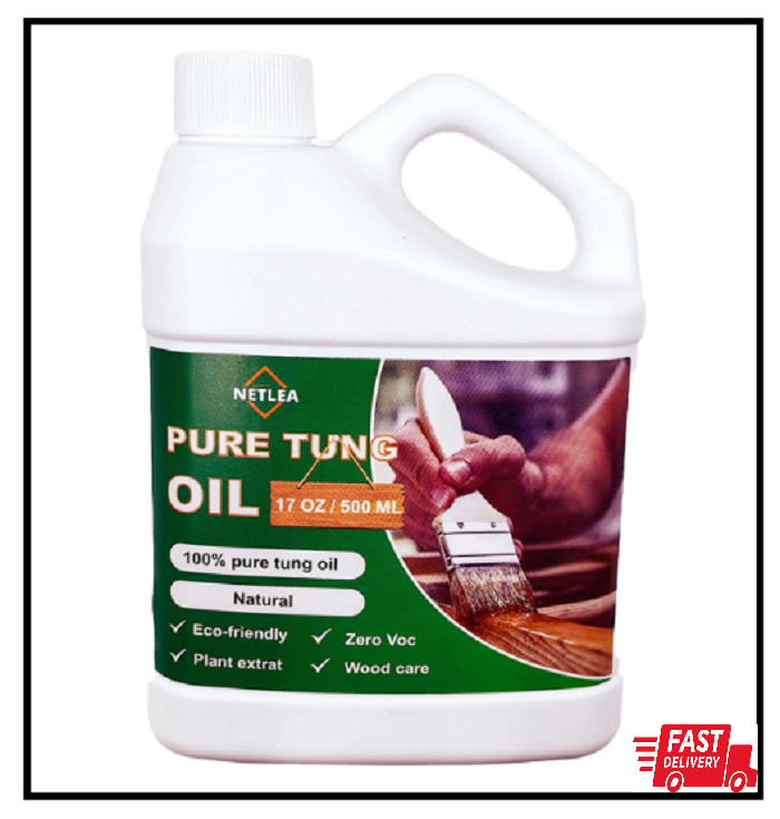 Tung Oil for for Wood Finishing,Food Safety for Furniture & Countertop,100% Pure