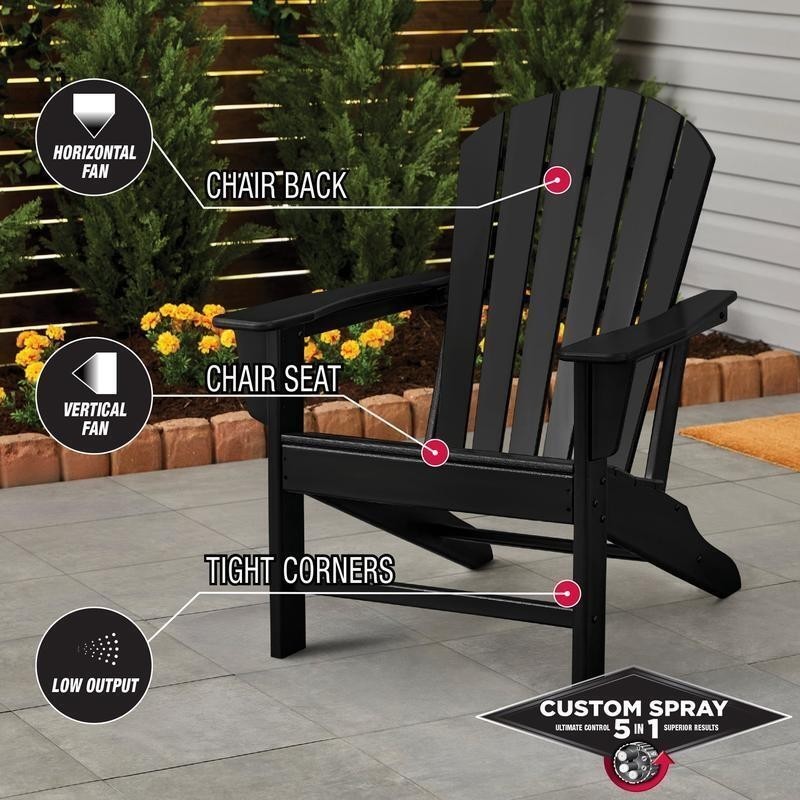 5 in 1 Gloss Spray Paint Adjustable Spray Patterns Wood Metal Surfaces New