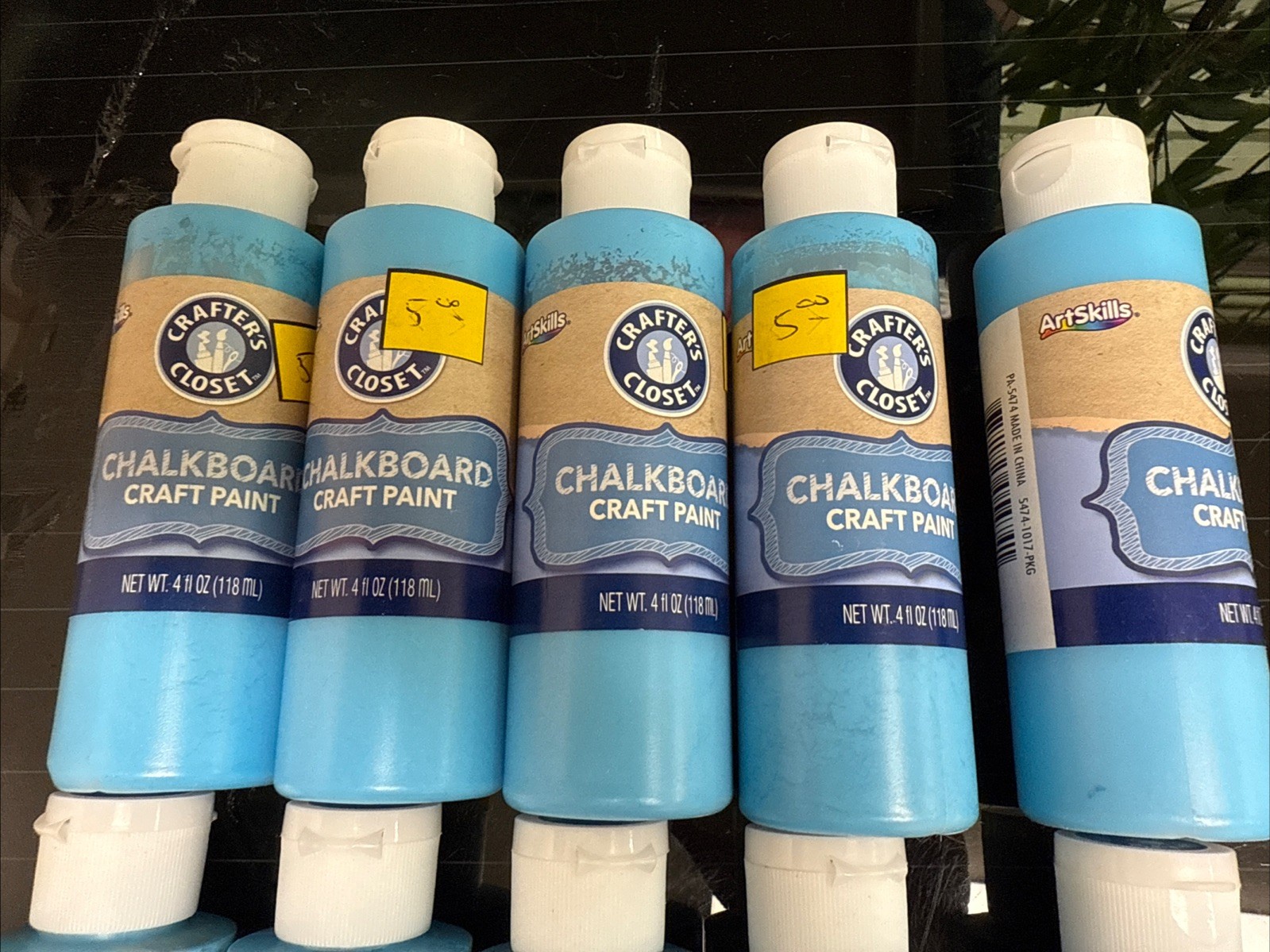 10 Lot Crafter’s Closet Chalkboard Craft Paint 4 fl oz blue