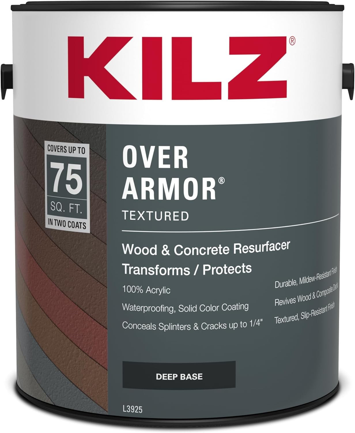 KILZ Over Armor Textured Solid Coating Wood Composite Concrete Resurfacer