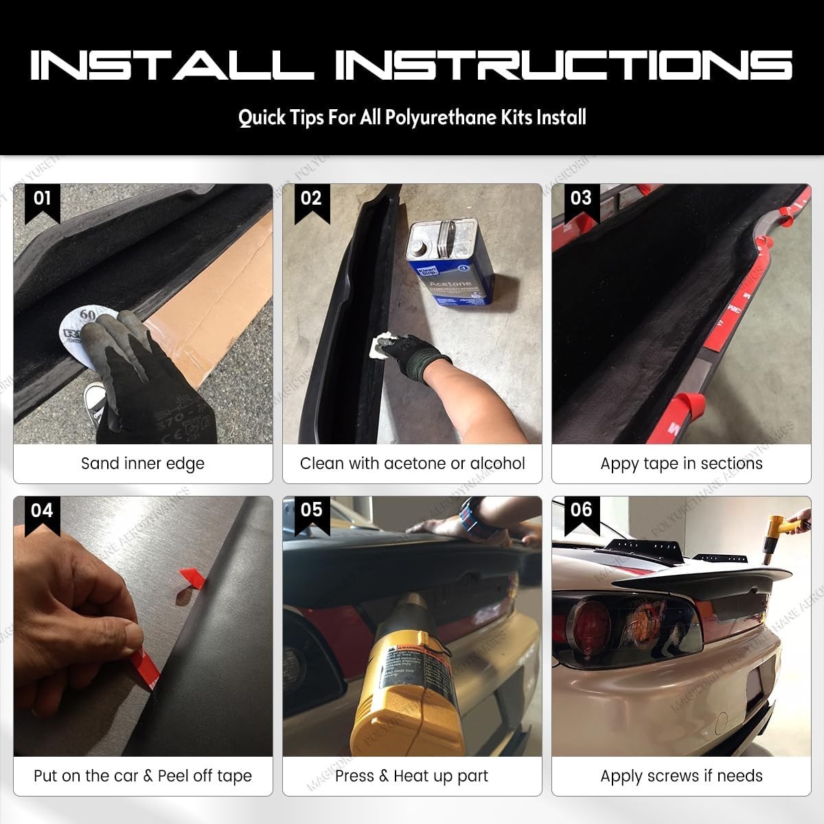 Rear Bumper Lip Diffuser Spoiler, for 1990-1997 Mazda Miata, RS