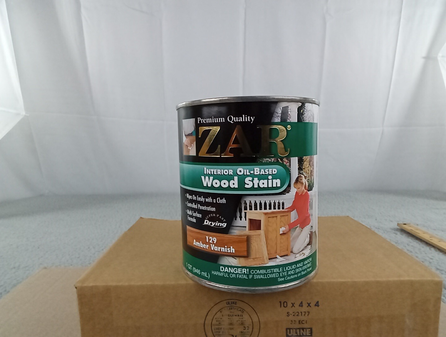ZAR Oil Based Interior Wood Stain 129 Amber Varnish 1 Quart