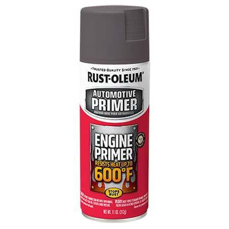Rust-Oleum 363573 Automotive 600 Degrees F Engine Primer Spray, Gray, Flat, 11