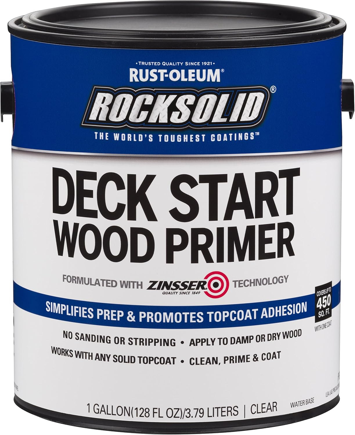 312283 Deck Start Wood Primer, 1 Gallon, Clear, 128 Fl Oz (Pack of 1)