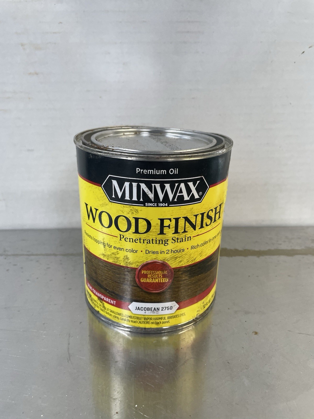 Minwax Wood Finishing Penetrating Stain, Jacobean 2750, 1 Quart, New Sealed