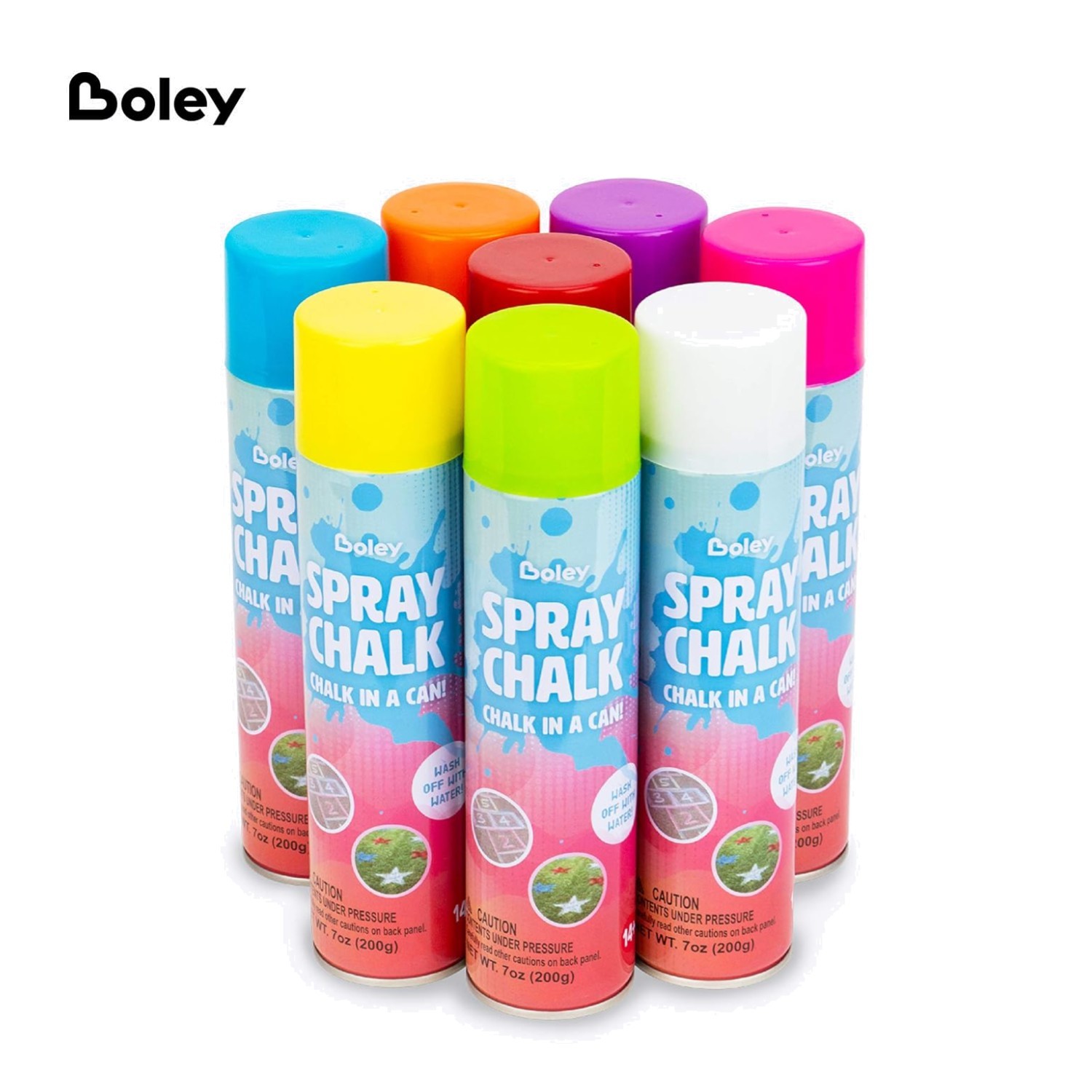 Creative Outdoor Chalk Paint Set – 8 Vibrant Colors