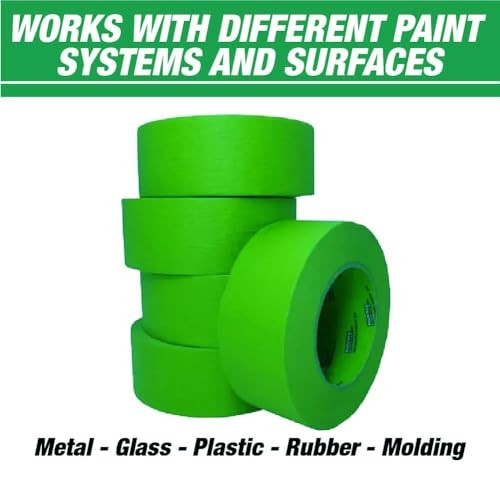 DINOGREN High Performance Masking Tape for Car Paint, Heat & Water 2in-5rolls