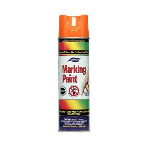 Aervoe 205 20 oz Orange Survey Marking Spray Paint with Non-Clogging Can